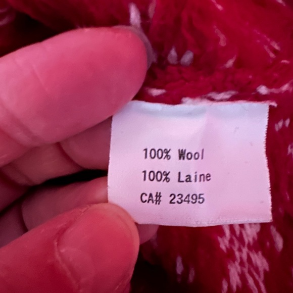 ❄️NWOT 100% wool Icelandic Designs vintage intarsia sweater, size Large - Picture 7 of 8